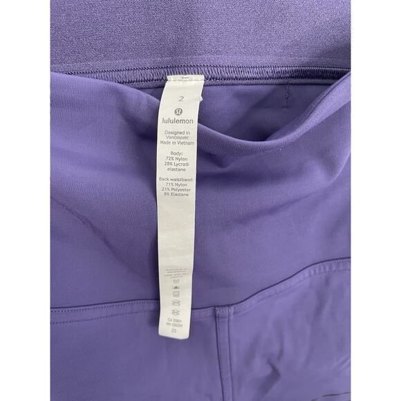 Lululemon Size 2 Rogue Renegade Super High Rise Tight 24” Inseam Midnight Orchid - Picture 8 of 9